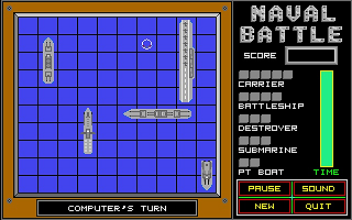 Naval Battle atari screenshot